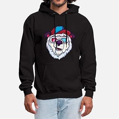 black hoodie mens fashion