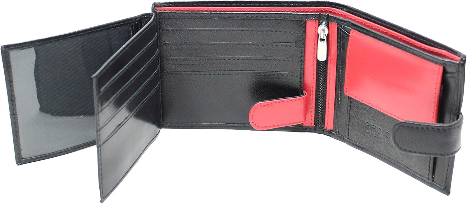 STARHIDE Men’s RFID Blocking Genuine Leather Wallet, Twin ID Card Holder, Coin Pouch, 7 Card Slots - Image 5