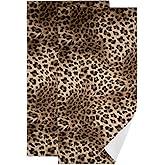COVASA Brown Leopard Hand Towels for Bathroom,2 Pack Black Cheetah Kitchen Towels 14"x28" Soft Absorbent Wild Savannah Animal Print Bath Towels Decorative Bathroom Towels for Guest,Face,Shower,Gym