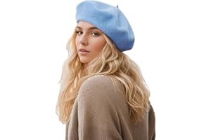 HENGWOYS Women's Beret Hats – Chic French Berets for Women, Premium Wool Beret – A Classic Wardrobe Addition for Stylish Women