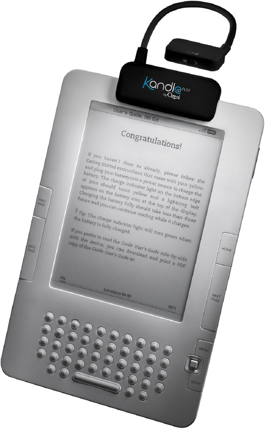 Kandle by Ozeri Flex Book Light - LED Reading Light Designed for Books and eReaders.: Electronics