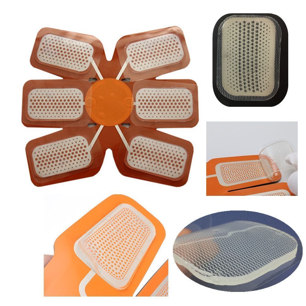 EMS Gel Pad AEDU Abs Trainer Ersatzpad Elektroden Pads für Elektrostimulation und Muskelaufbau 20 Stücke, passen zu allen EMS Trainingsgerät