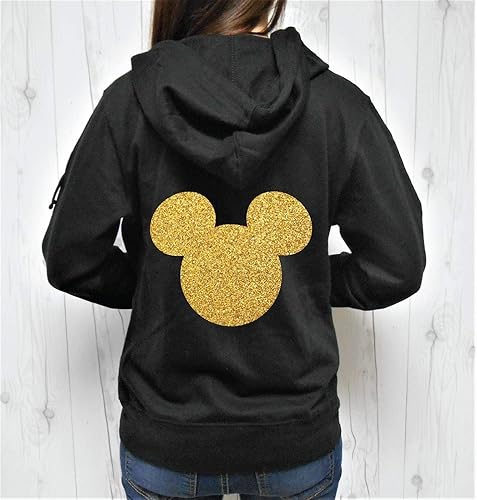 glitter hoodie women's