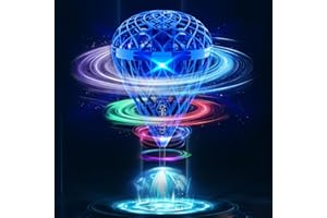 TrysGame Magical Flying Ball,Flying Toy for Kids with Motion-Control & 3D Flip,USB Rechargeable Cool Hover Bouncing Spinner Gift for Boys Girls Teens Ages 8 9 10 11 12 Years Old (Blue)