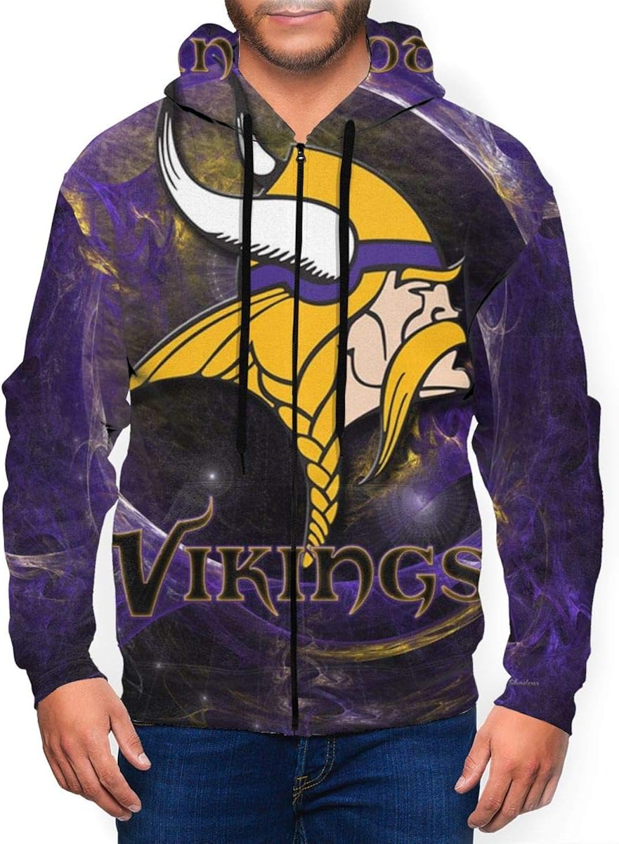 vikings zip up sweatshirt