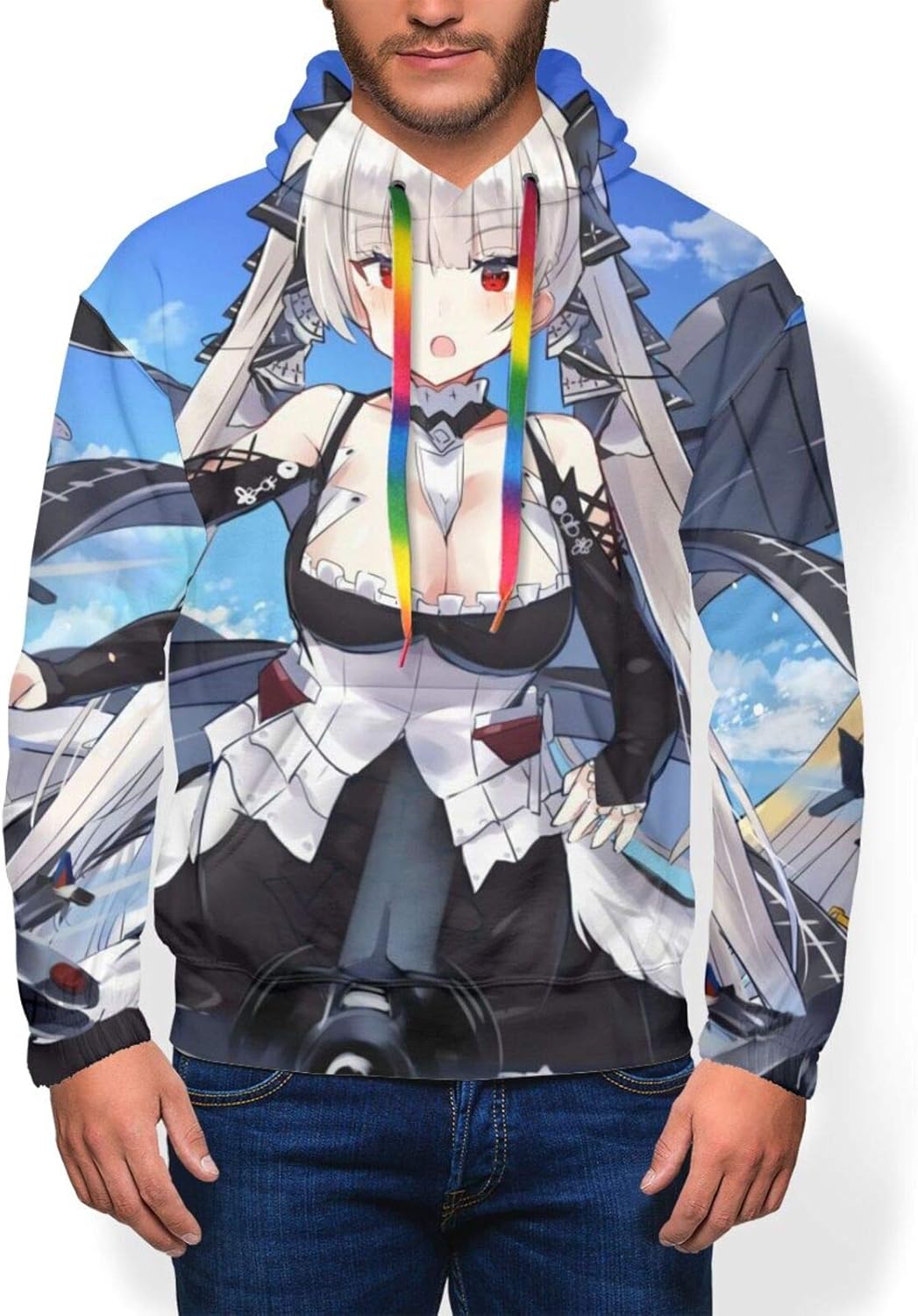 EthanPearson Azur.Lane Fashion Realistic Anime Hoodie, 3D Print Casual