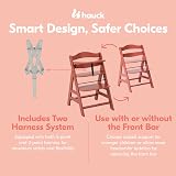 hauck Alpha+ Cork Wooden High Chair Beech 6m-90kg 5-Point Strap view 8