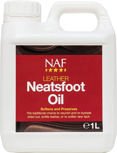 NAF Leather Neatsfoot Oil 1L Traditional Leather Conditioner for Tack