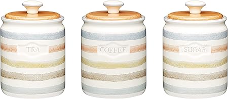 tea sugar coffee ceramic jars