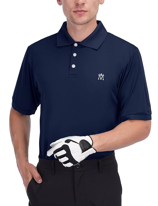 Buy Men's Quick Dry Golf Polo Shirt Tech Performance Lightweight