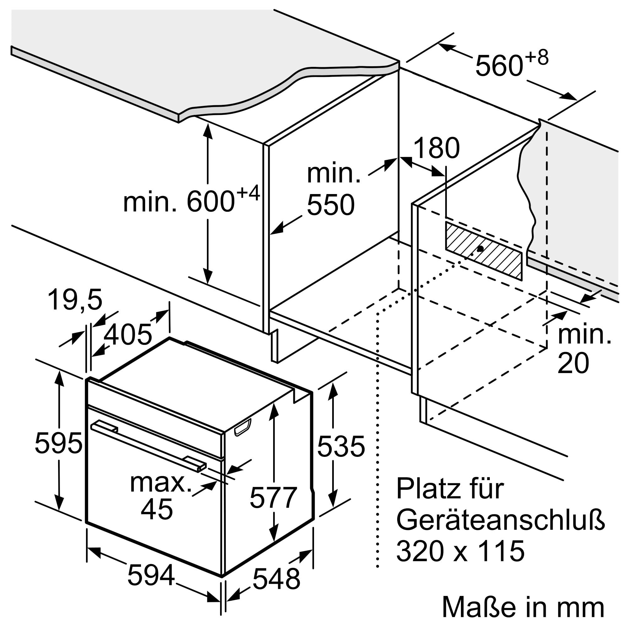 Bosch HBG7221B2, Serie 8 Smarter Einbau-Backofen, 60 x 60 cm, Made in Germany, Hydrolyse Reinigung, Air Fry, Bosch Assist Automatikprogramme, 3D Heißluft, Farbiger Touchscreen mit Bedienring, Schwarz 6
