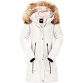 Orolay Women's Thicken Fleece Lined Parka Winter Coat Hooded Jacket with Removable Fur Collar