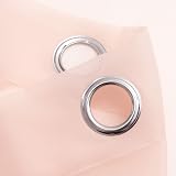 Deconovo Net Curtains Eyelet Voile Panels 55 x 102 Pink 1 Pair view 7