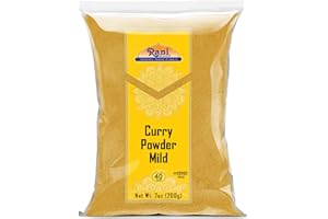 RANI BRAND AUTHENTIC INDIAN PRODUCTS Rani Curry Powder Mild (10-Spice Authentic Indian Blend) 7oz (200g) ~ All Natural | Salt-Free | NO Chili or Peppers | Vegan | No Colors | Gluten Friendly | NON-GMO | Kosher | Indian Origin