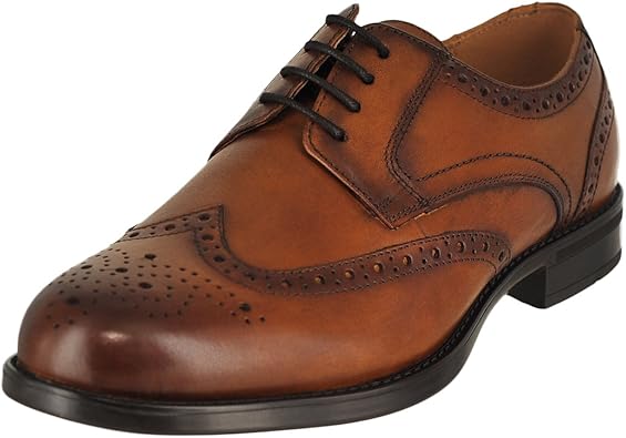 cognac wingtip oxford