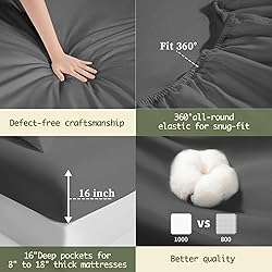 100% Egyptian Cotton Sheets Full Size,1000 Thread