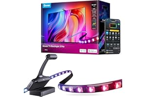 Govee TV Backlight 3 Pro with HDR Triple Camera, 11.8ft 5-in-1 RGBWWIC LED Strip Lights That Change with 55-65 Inch TVs, 75LEDs/m, Supports AI Filter, Smart App and Voice Control, DreamView Sync