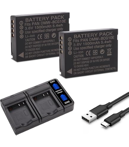 Panasonic LUMIX TZ10 シルバー 充電器・バッテリー2個付 Amazon.com : BM DMW-BCG10 Battery and Charger for Panasonic Lumix