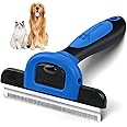 MIU COLOR Pet Grooming Brush, Deshedding Tool for Dogs & Cats, Effectively Reduces Shedding by up to 95% for Short Medium and Long Pet Hair (Navy Blue)