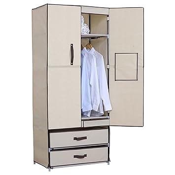 Portable Closet With Drawers