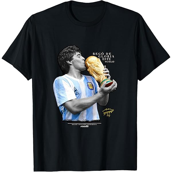 Amazon.com: Maradona Argentina World Cup T-Shirt : Clothing