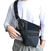 Concealed Carry Sling Bag for Men, Chest Holster Bag of Pistols Anti-Thief Crossbody Daypack Personal Pocket Sling Pack