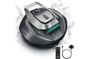Ultenic Pooleco 10s Cordless Robotic Pool Cleaner with Remote Control, 3-Motor Suction, 90Mins Runtime, Auto Self-Parking, 2.5h Fast Charging, Cleans Up to 850 Sq.ft, Ideal for Above/In-Ground Pools