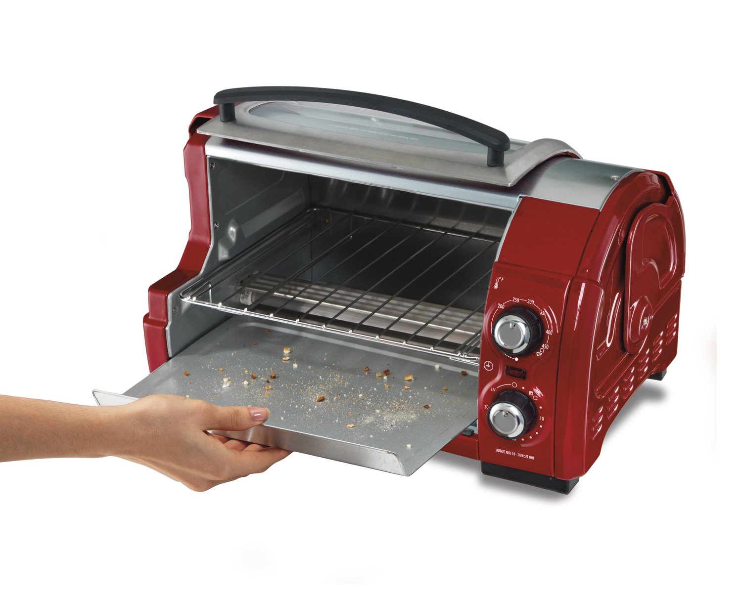 Hamilton Beach Easy Reach Toaster Oven, Red (31337) 696566963264 eBay