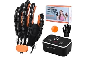 JBMBHC Rehabilitation Robot Gloves, Finger Exerciser for Stroke Recovery Hand Glove Equipment Hand Function Rehabilitation