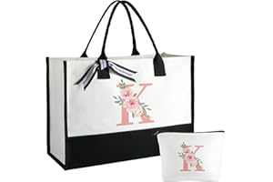 Birthday Gifts for Women Mothers Day Gifts for Mom Wife Grandma Daughter Sister Teacher Bridesmaid Gifts Tote Bag and Makeup 