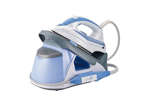 Ariete 6431 CENTRO DE PLANCHADO STIROMATIC DUETTO 2000 W 1.5 litros, Acero Inoxidable, Azul