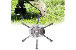 UOYOTT 6Inch Steel Weed Eater Trimmer Head, Wire Rotary Brush Weed Cutter, Wire Weed Trimmer Head Weed Remover Tool, Wired Trimmer for Lawn Mower Tray