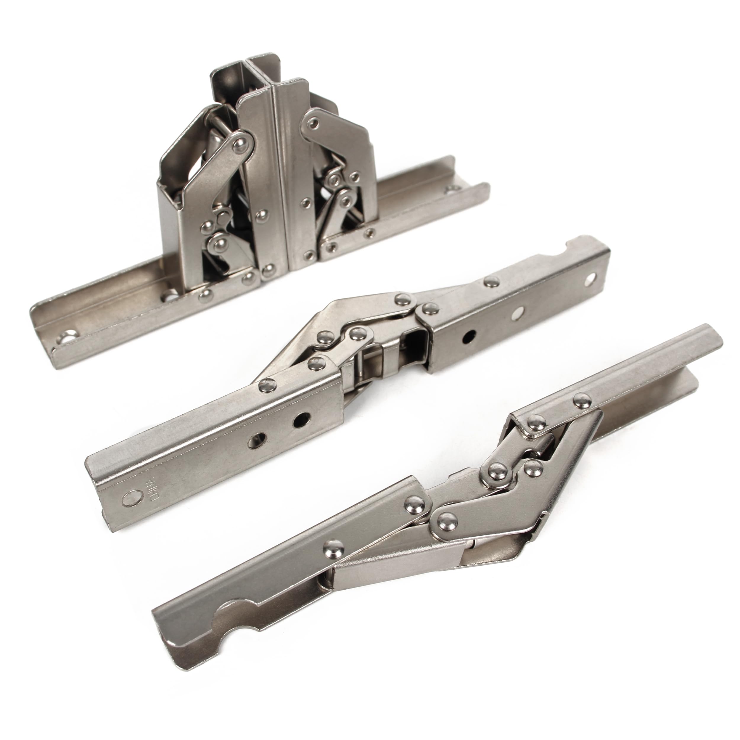 KAFENDA 4pcs 90 Degree Cabinet Door Hinges, Folding Hinges for Desktop, 180 Degree Piano Hinges