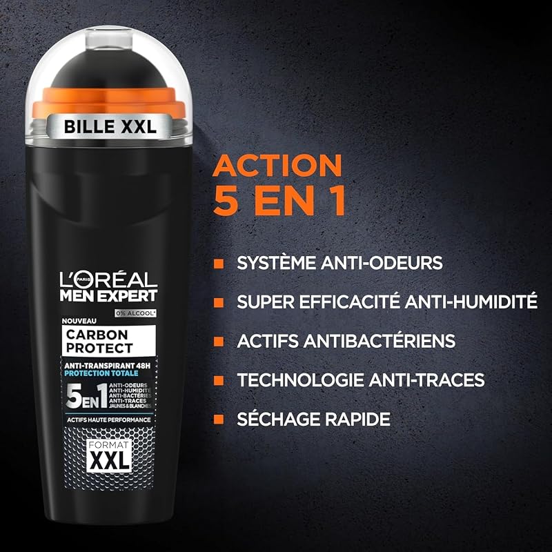 L'Oréal Paris Men Expert Carbon Protect Déodorant Bille Homme 100ml