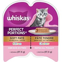 WHISKAS Kitten Food - Dry Cat Food with Real Chicken, For Kittens