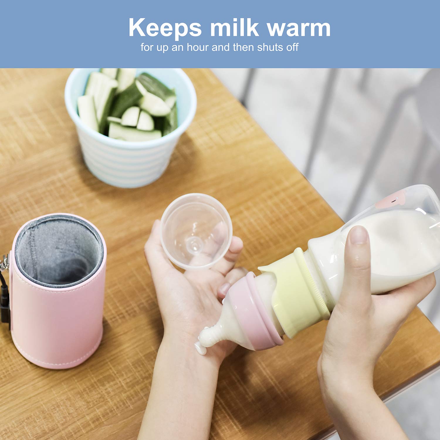 AIKEBAO Heating Constant Temperature Baby Glass bottles8oz, Baby Bottle Mixer/Formula Mixing Bottle/Baby Bottle with Formula Dispenser, Suitable for Breast Milk and Infant Formula : Baby
