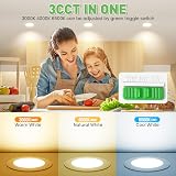 ALUSSO 10W LED Downlights 3CCT Dimmable IP44 6 Pack White view 3