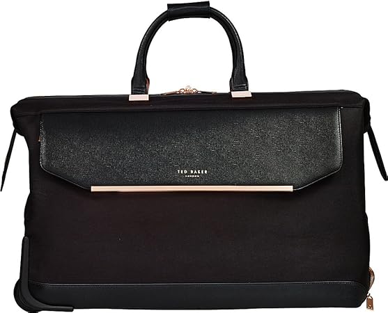 ted baker black bag with rose gold hardware