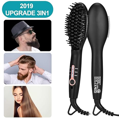 Hair Straightening Brush Bestbomg Mens Beard Straightener Brushes