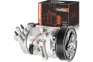 COOLIGO AC Compressor Compatible For Chevrolet Cruze 2011 L4 1.4L, Replaces 13335248, 13346489