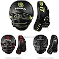 Sanabul Essential Curved Punching Mitts for Boxing, MMA Muay Thai Boxing Pads for Training, Punch Focus Mitts, Hand Pads Sparring Gear, Strike Shield