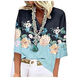 Cute Tops for Women Trendy Going Out 3/4 Length