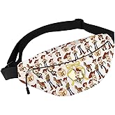 BWWKTOP Funny Woody Waist Bag Woody Fans Gifts Woody & Slinky Dog Fanny Pack Jessie & Lotso Merch (Woody-WB)