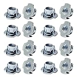 Tayffency 50 Pack 3/8""-16 T-Nuts, Zinc Plated