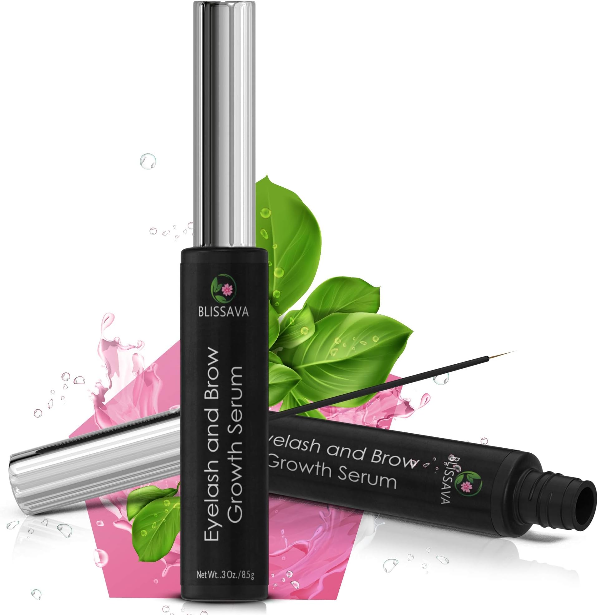 Eyelash Growth Serum and Eyebrow Enhancer – Lash Boost - Rapid Lash and Brow Growth – Natural Enhancing Serum for Longer Fuller Thicker Lashes and Brows