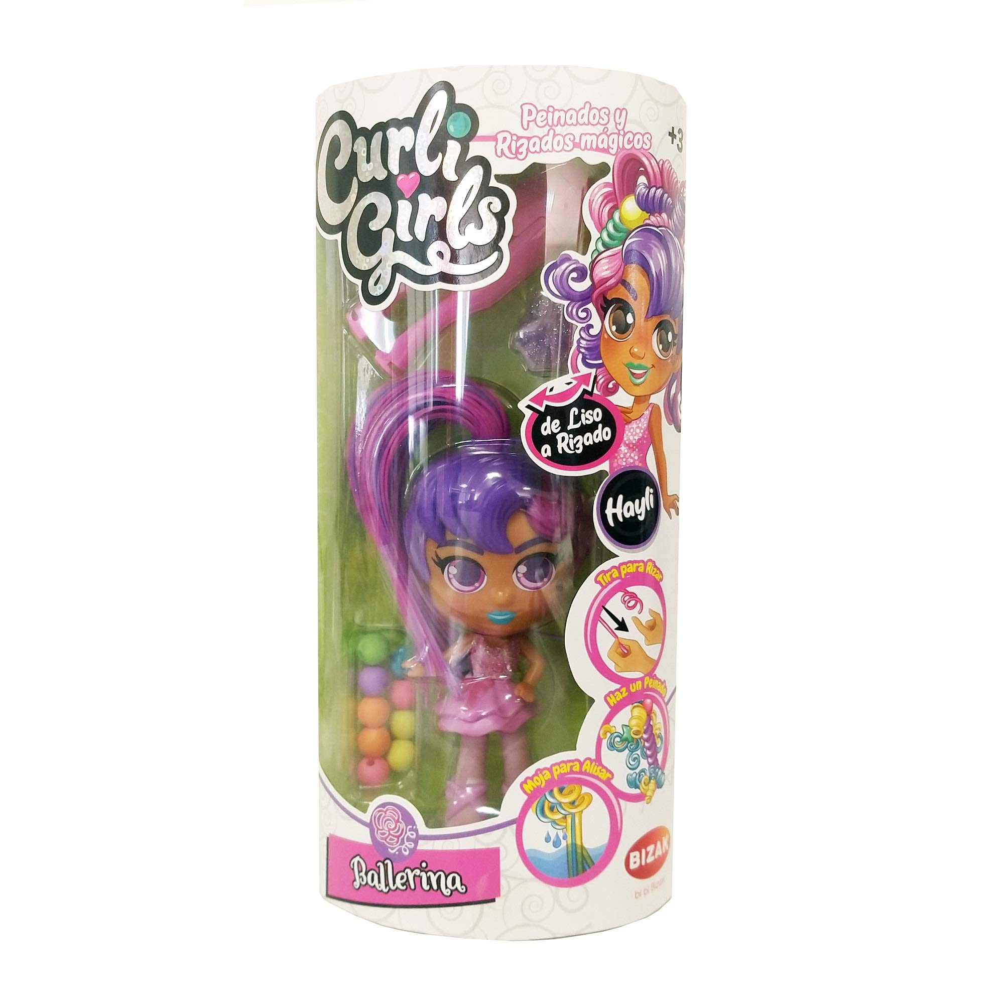 Bizak 62002082 Curligirls Doll Pack Single Ballerina, Hayli