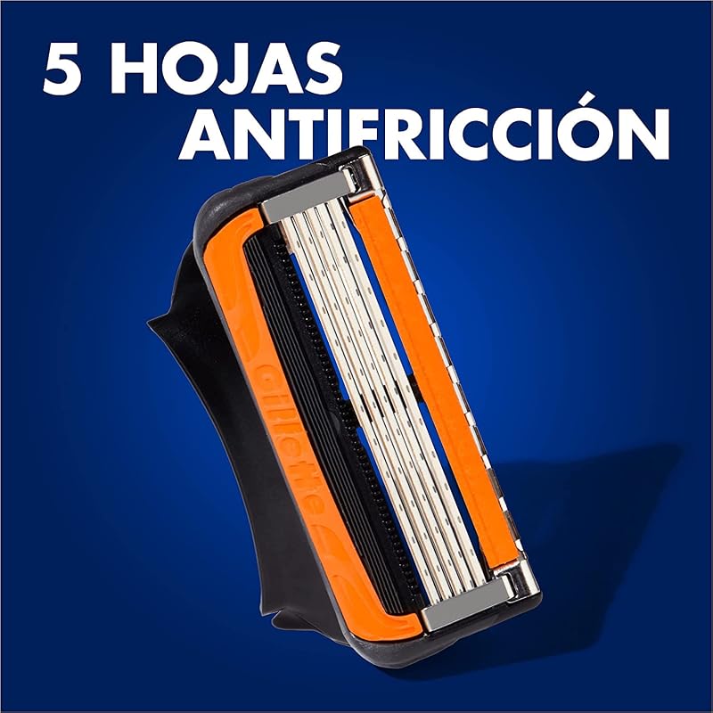 Lâminas de barbear masculinas gillette proglide power, pacote de 4 lâminas de reposição (a embalagem pode variar)