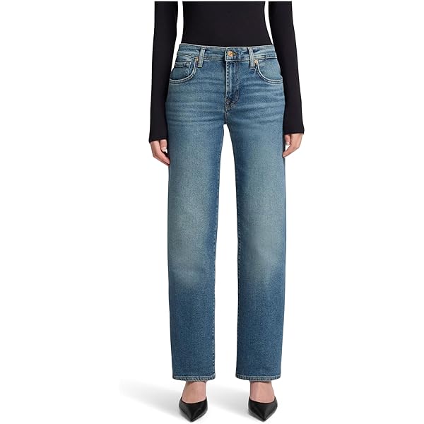 7 for All Mankind Women,s Calie Straight Ankle, Bottomline, 25