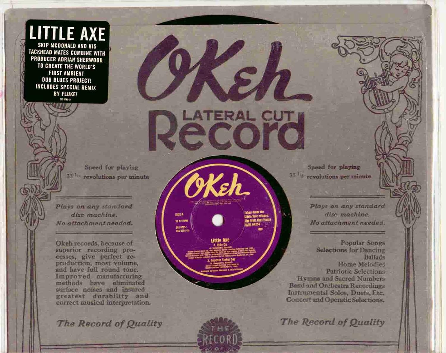 Little Axe Little Axe Ride On (Original 1994 OKEH Records 10" Vinyl