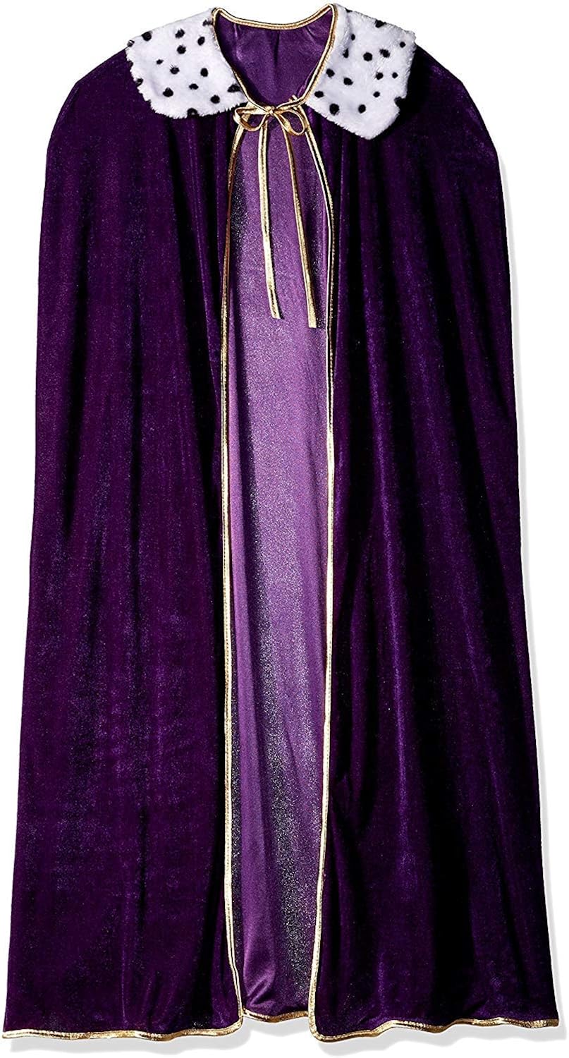 Curated Nirvana Robe for King and Queen Purple Faux